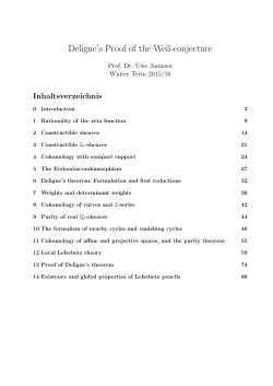 Deligne`s Proof of the Weil