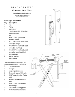 BENCHCRAFTED Classic Leg Vise