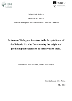 Patterns of biological invasion in the herpetofauna of the Balearic