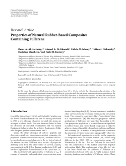 Properties of Natural Rubber-Based Composites Containing Fullerene
