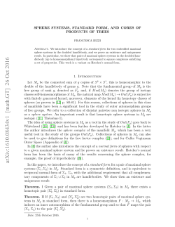 Sphere systems, standard form, and cores of products of trees