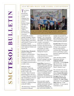 smctesolbullet in - Saint Michael`s College