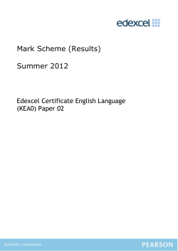 Mark scheme - Paper 2 - June 2012 - Edexcel