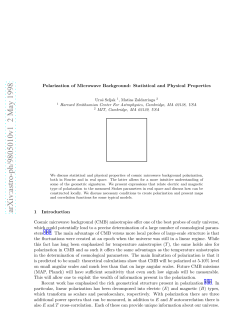 Polarization of Microwave Background: Statistical and Physical
