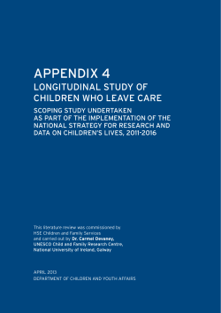 Appendix 4 - Department of Children and Youth Affairs