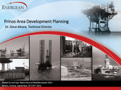 Prinos Area Development Planning