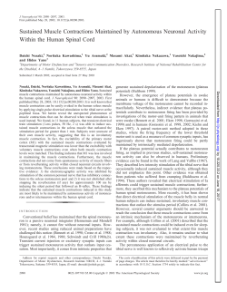 Sustained Muscle Contractions Maintained by Autonomous