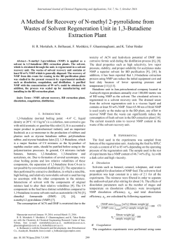 A Method for Recovery of N-methyl 2