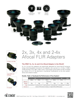 2x, 3x, 4x and 2-4x Afocal FLIR Adapters