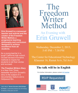 The Freedom Writer Method