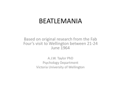 beatlemania - The New Zealand Psychological Society
