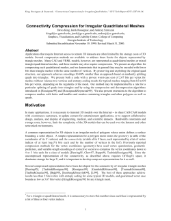 Connectivity Compression for Irregular Quadrilateral Meshes
