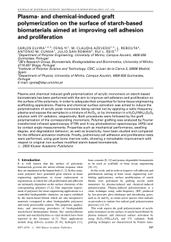 Plasma- and chemical-induced graft polymerization on the surface