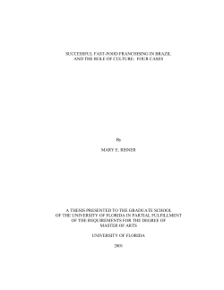 successful fast-food franchising in brazil and