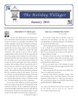 January 2013 - Holiday Village