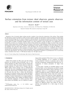 Surface orientation from texture