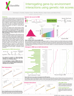 Interrogating gene-by-environment interactions using genetic risk