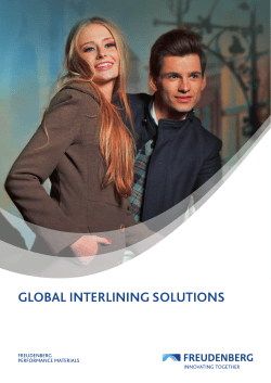 global interlining solutions - Freudenberg Performance Materials