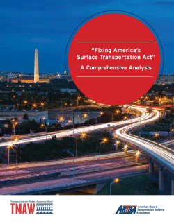 Fixing America`s Surface Transportation Act