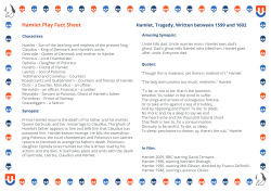Hamlet Play Fact Sheet