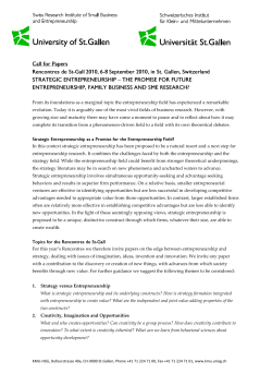 From its foundations as a marginal topic the entrepreneurship field