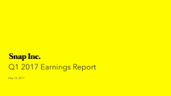 Q1 2017 Earnings Report