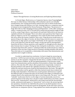 Parts- About Nature Final Paper