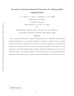 Anomalous Thermomechanical Properties of a Self