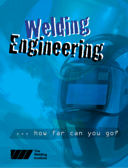 how far can you go? - The Welding Institute