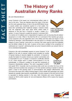 The History of Australian Army Ranks