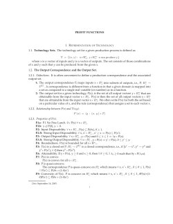 Profit Functions - Iowa State University Department of Economics