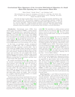Gravitational Wave Signatures of the Accretion Disk