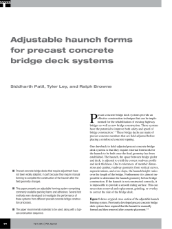 Adjustable haunch forms for precast concrete bridge deck systems