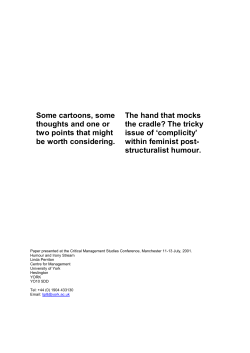 Some cartoons, some thoughts and one or two points that might be