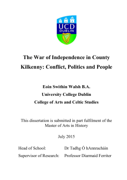 Chapter 1: Before the Troubles