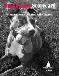 T - Humane Society Legislative Fund