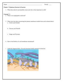 1. What does selective permeability mean and why is