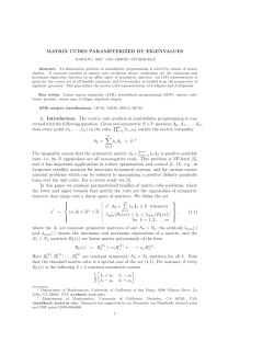 Matrix cubes parametrized by eigenvalues