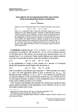 SOLVABILITY OF QUASILINEAR ELLIPTIC EQUATIONS WITH