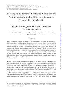 Focusing on Differences? Contextual Conditions and Anti