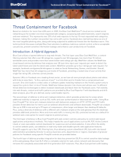 Threat Containment for Facebook