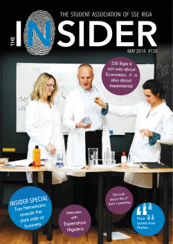 insider special - Stockholm School of Economics in Riga