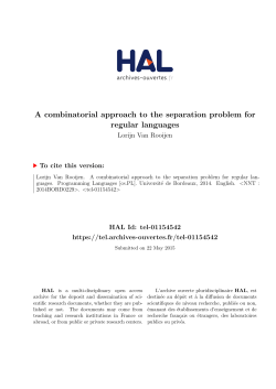 A combinatorial approach to the separation problem for regular