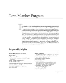 Term Member Program - Council on Foreign Relations
