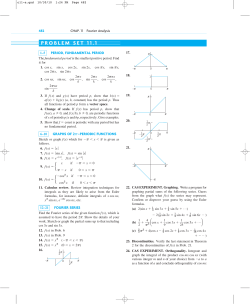 PROBLEM SET 11.1