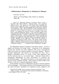 HARUHIKO AKIYAMA Division of Neuropathology, Tokyo Institute of