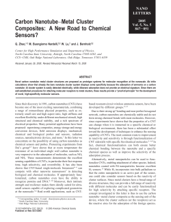 Carbon Nanotube&minus;Metal Cluster Composites: A New Road to