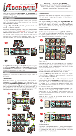 2 Pirates / 15-25 min. / 10+ years - Spiele