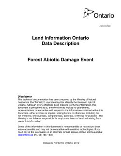 Forest Abiotic Damage Event