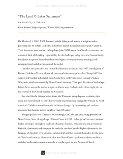 The Land O`Lakes Statement